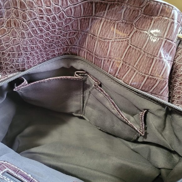 Rosetti Faux Crocodile Handbag, Gray-Used, Very Good Condition - Picture 4 of 6